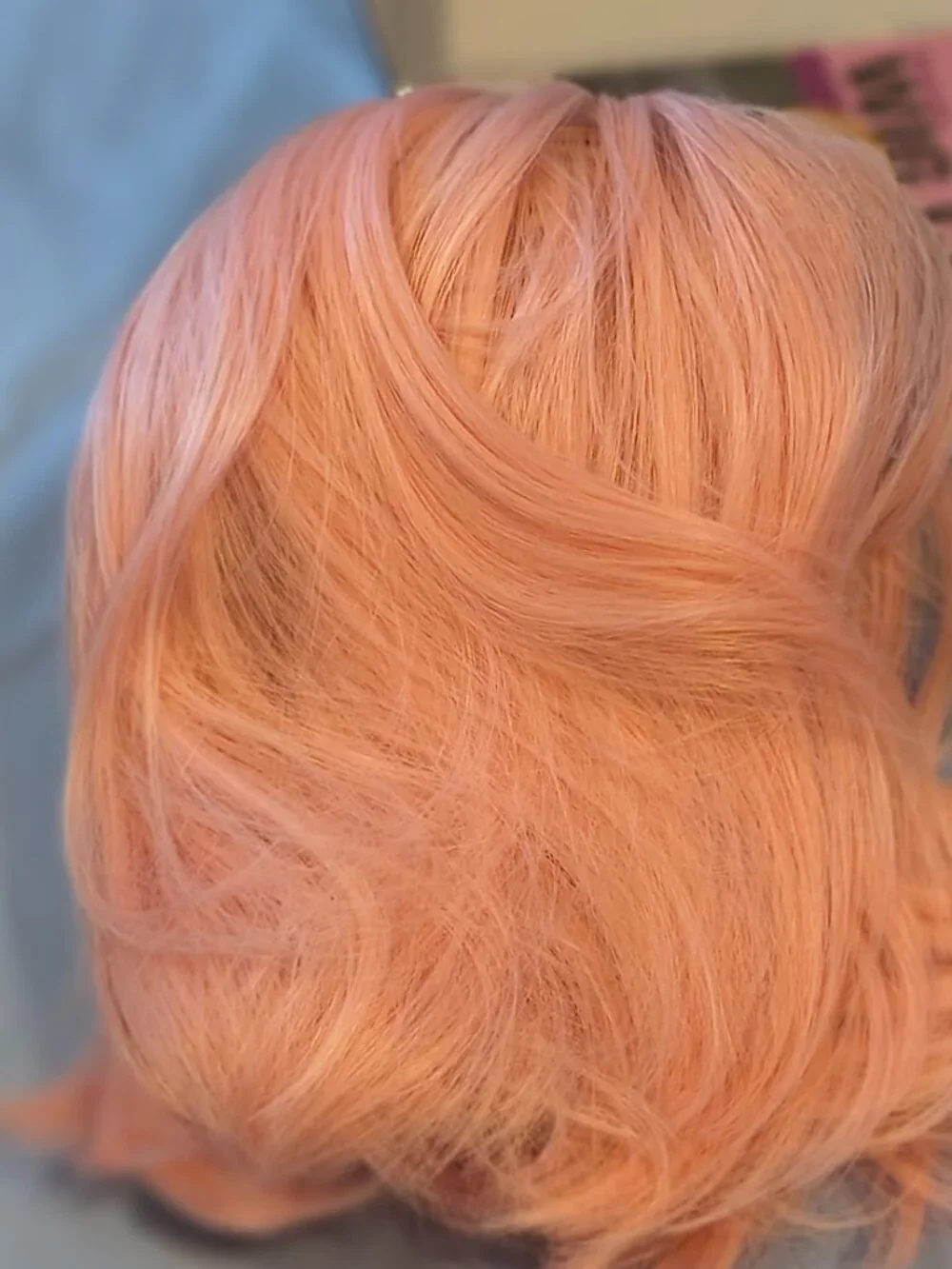 Light Pink Synthetic Bob Wig
